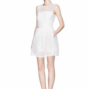 Maje "Elixer" organza Dress - Size 3 US L - White